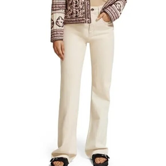 NWT Women's Scotch & Soda The Glow Authentic Boot Cut in Warm Sands size 26 - Picture 4 of 11